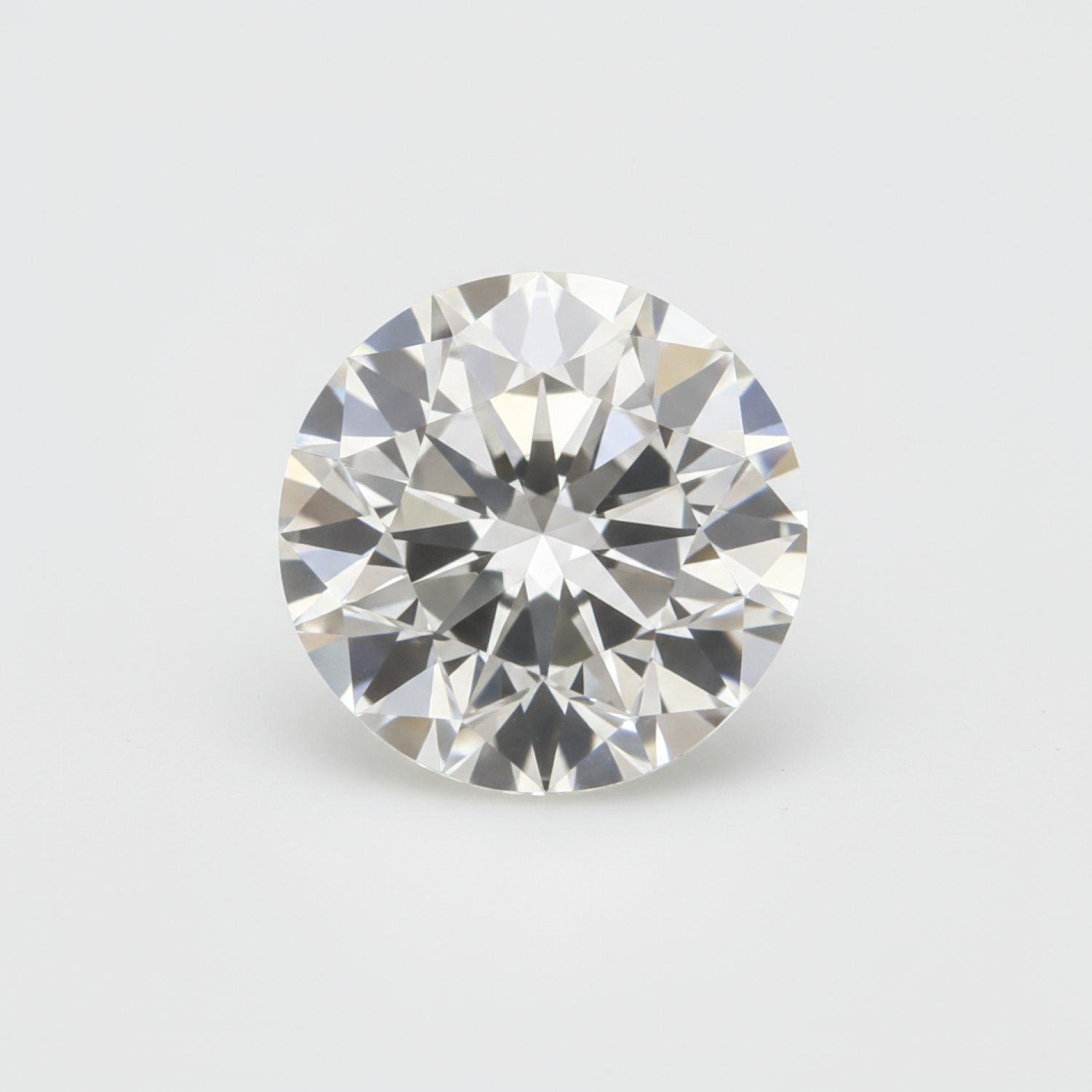 Lab Grown Diamond 1PC Small 8x8 MM Round Faceted White Luster Man Made Loose Gemstones Huvudsaklig produktbild