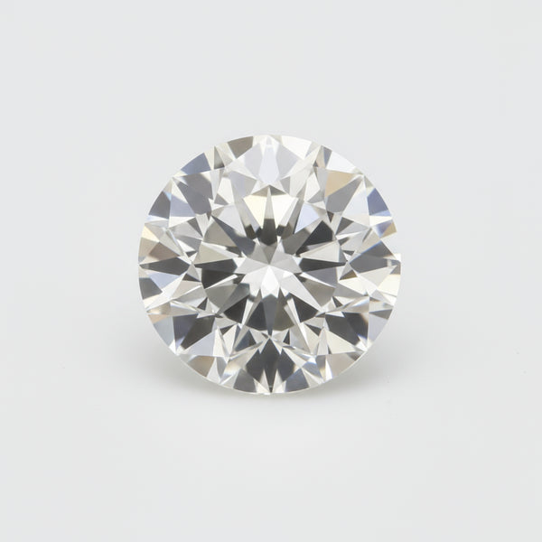Lab Grown Diamond 1PC Small 8x8 MM Round Faceted White Luster Man Made Loose Gemstones