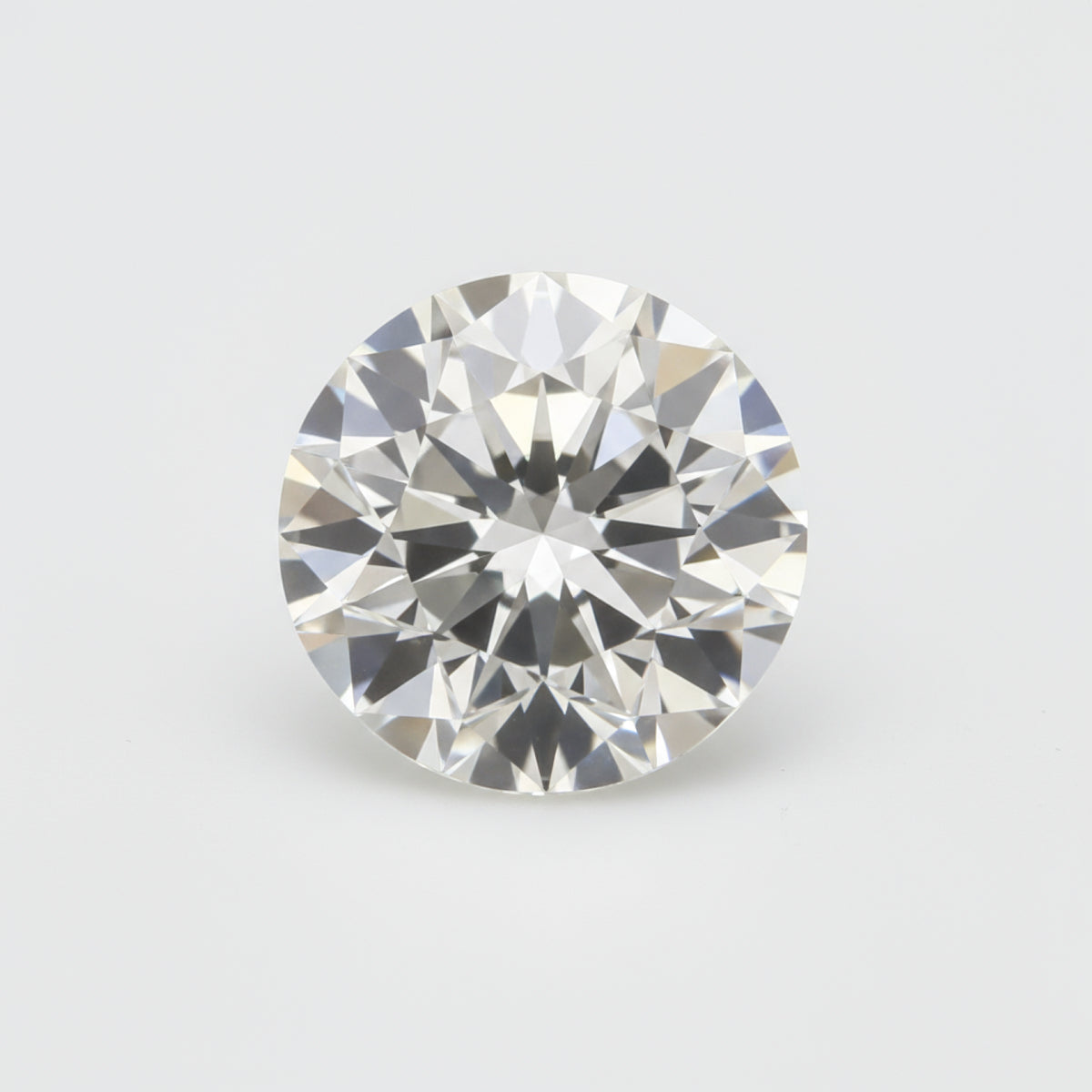 Lab Grown Diamond 1PC Small 8x8 MM Round Faceted White Luster Man Made Loose Gemstones