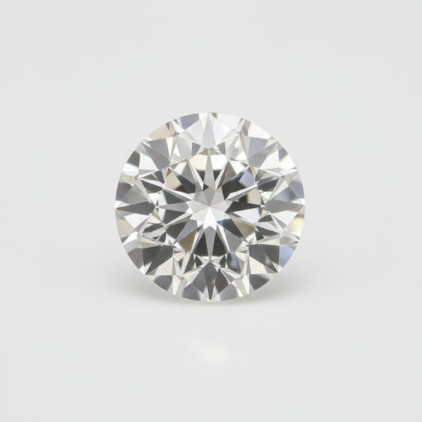 Lab Grown Diamond 1PC Small 8x8 MM Round Faceted White Luster Man Made Loose Gemstones