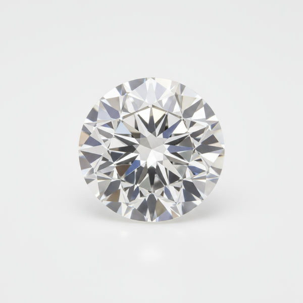 Lab Grown Diamond 1PC Medium 9x9 MM Round Faceted White Lustrous Man Made Gems