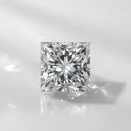 Lab Grown Diamond 1PC Large 10x10 MM Square Faceted White Shine Man Made Loose Gems