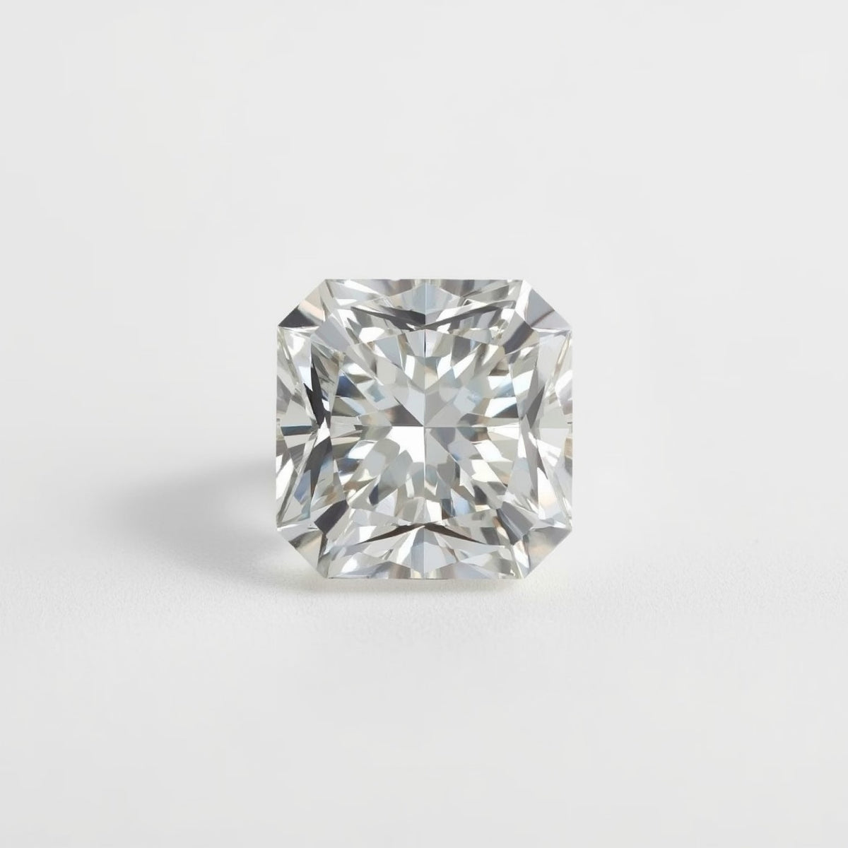 Lab Grown Diamond 1PC Large 11x11 MM Square Faceted White Fine Man Made Loose Gemstone