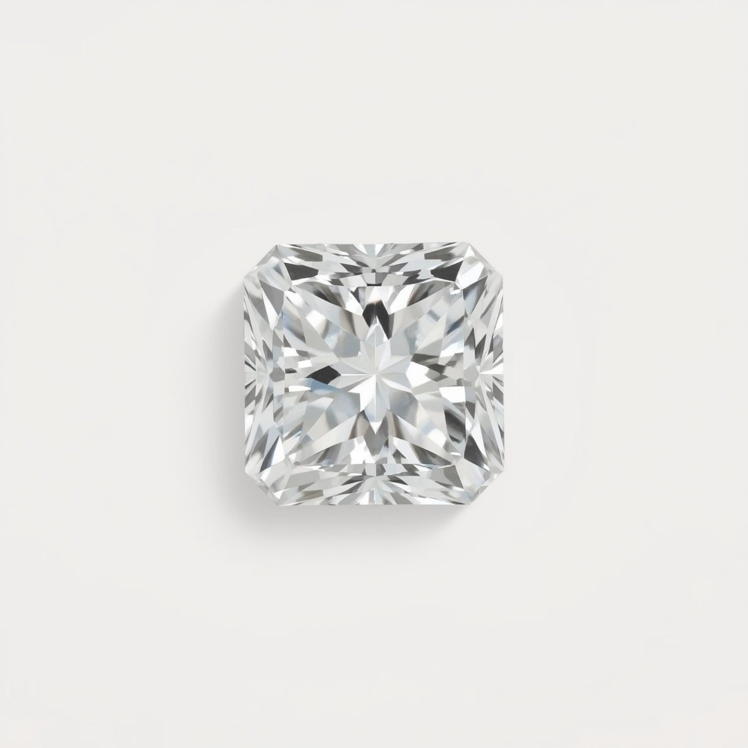 Lab Grown Diamond 1PC Large 11x11 MM Square Faceted White Fine Man Made Loose Gemstone Второстепенное изображение товара