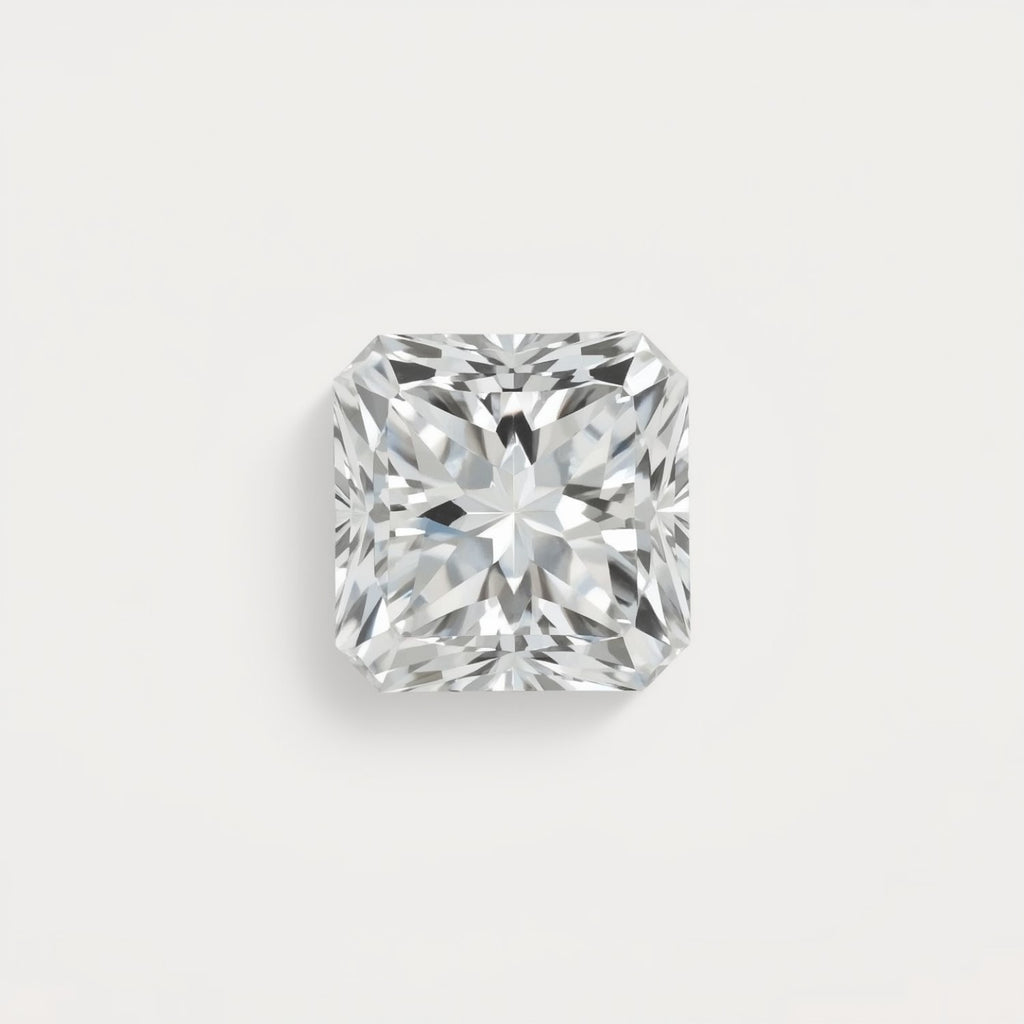 Lab Grown Diamond 1PC Large 11x11 MM Square Faceted White Fine Man Made Loose Gemstone