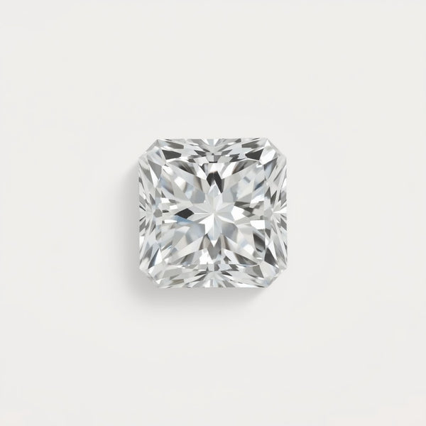 Lab Grown Diamond 1PC Large 11x11 MM Square Faceted White Fine Man Made Loose Gemstone
