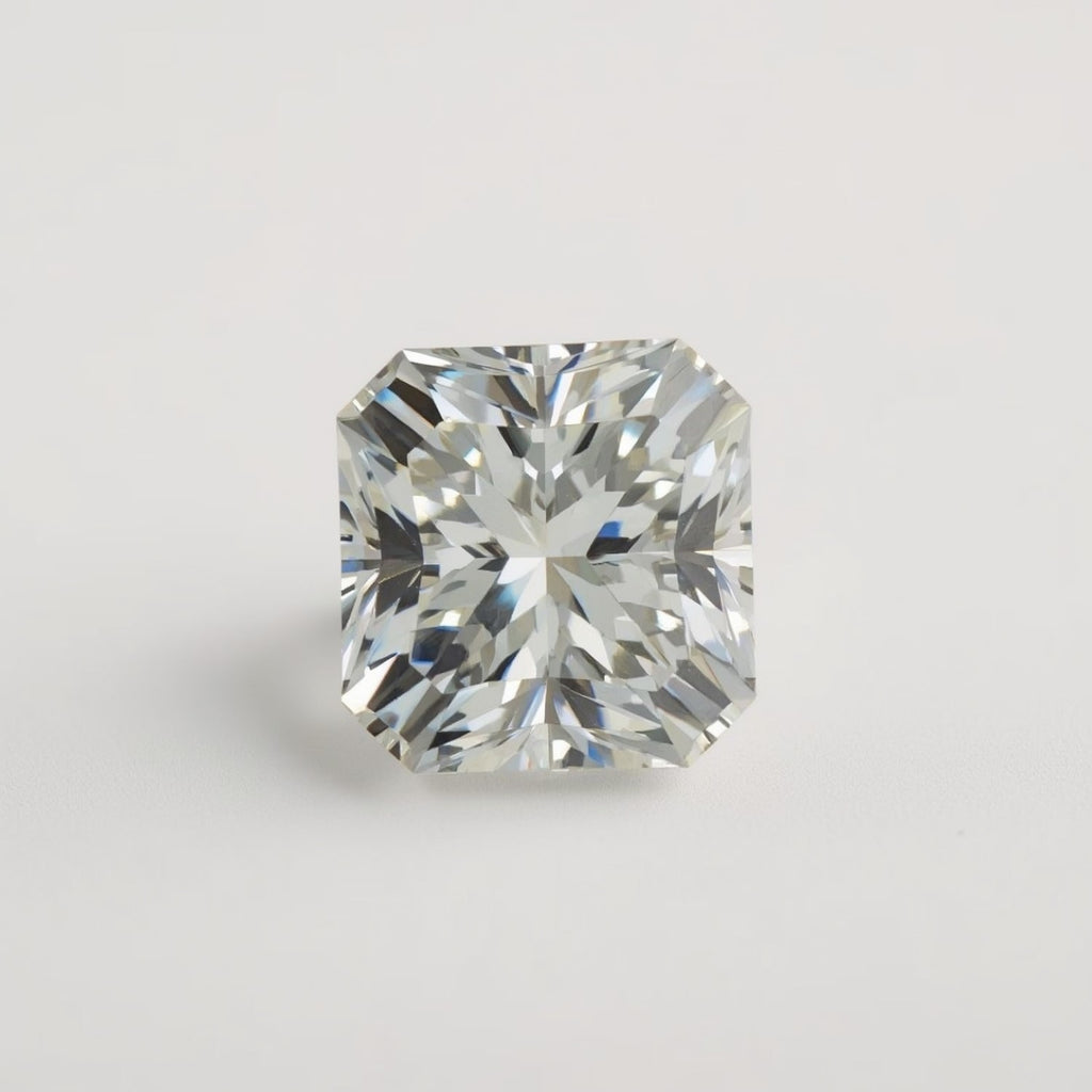 Lab Grown Diamond 1PC Large 12x12 MM Square Faceted White High-Quality Man Made Loose Gemstones