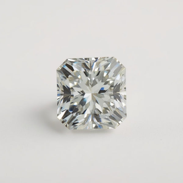 Lab Grown Diamond 1PC Large 12x12 MM Square Faceted White High-Quality Man Made Loose Gemstones