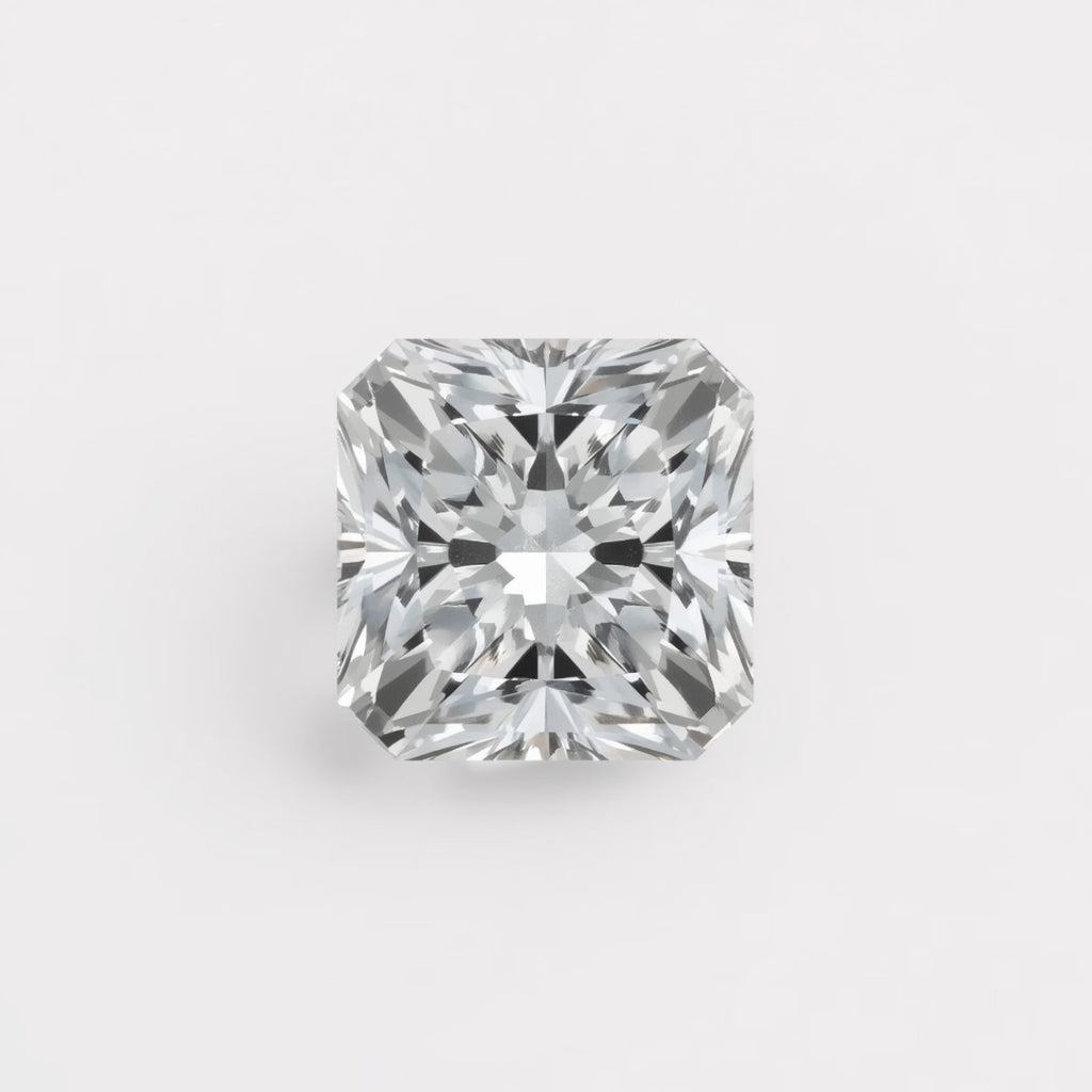Lab Grown Diamond 1PC Chunky 13x13 MM Square Faceted White Natural Man Made Gems