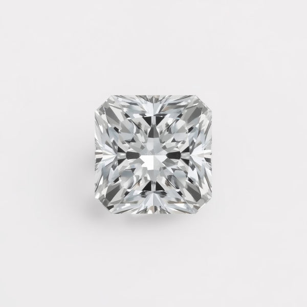 Lab Grown Diamond 1PC Chunky 13x13 MM Square Faceted White Natural Man Made Gems