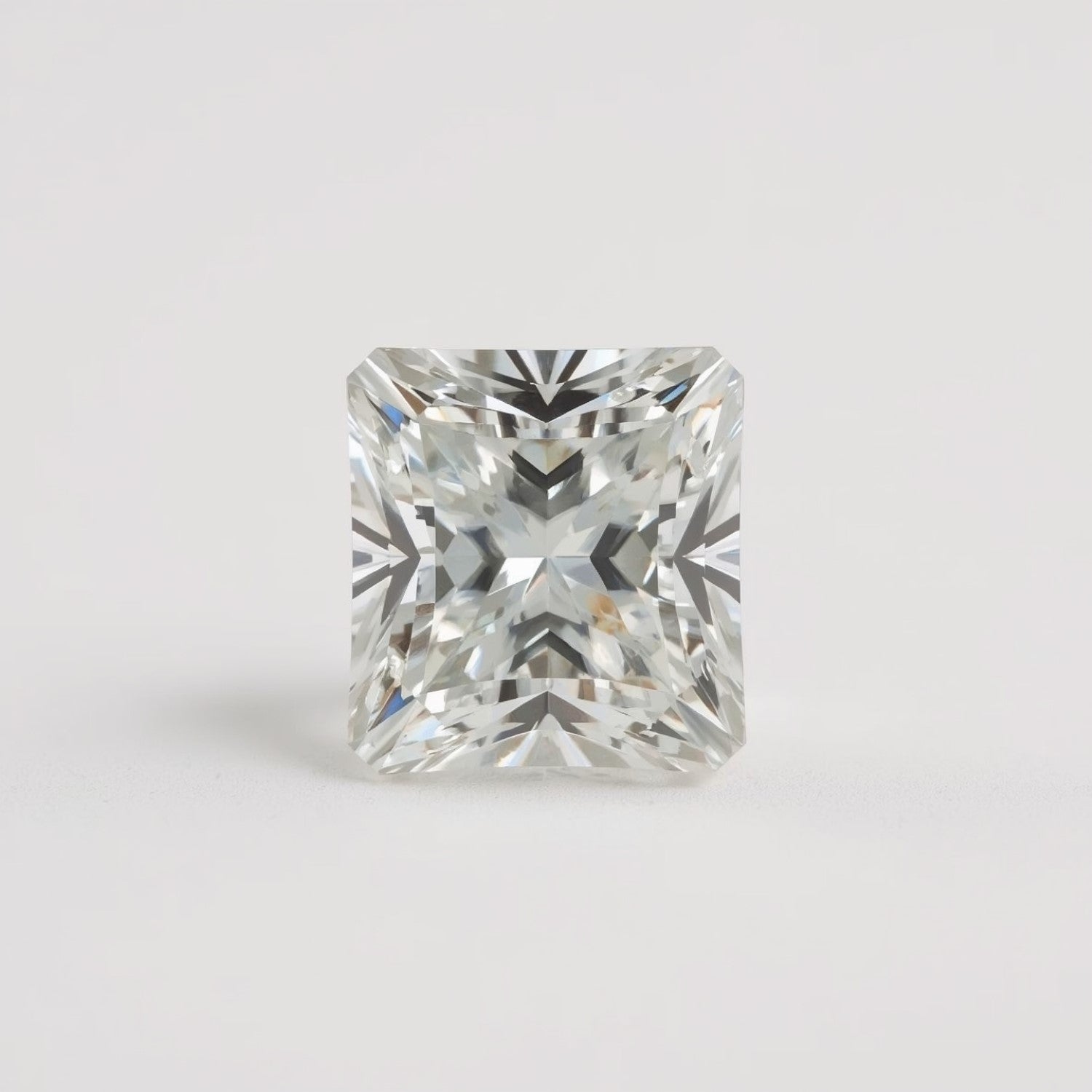 Lab Grown Diamond 1PC Chunky 13x13 MM Square Faceted White Natural Man Made Gems Secundaire afbeelding