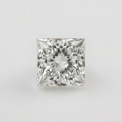 Lab Grown Diamond 1PC Chunky 14x14 MM Square Faceted White Genuine Man Made Loose Gems