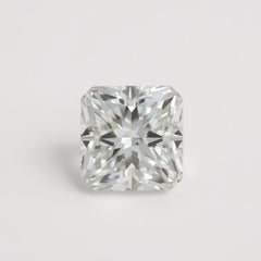 Lab Grown Diamond 1PC Chunky 15x15 MM Square Faceted White Superior Man Made Loose Gemstone