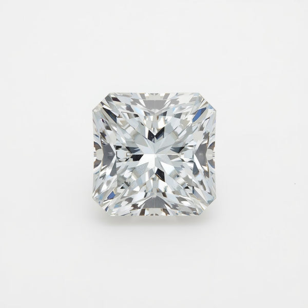 Im Labor gewachsener Diamant, 10 Stück, winzig, 3 x 3 mm, quadratisch, facettiert, weiß, feurig, künstlicher, loser Edelstein