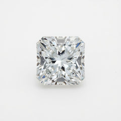 Im Labor gewachsener Diamant, 10 Stück, winzig, 3 x 3 mm, quadratisch, facettiert, weiß, feurig, künstlicher, loser Edelstein