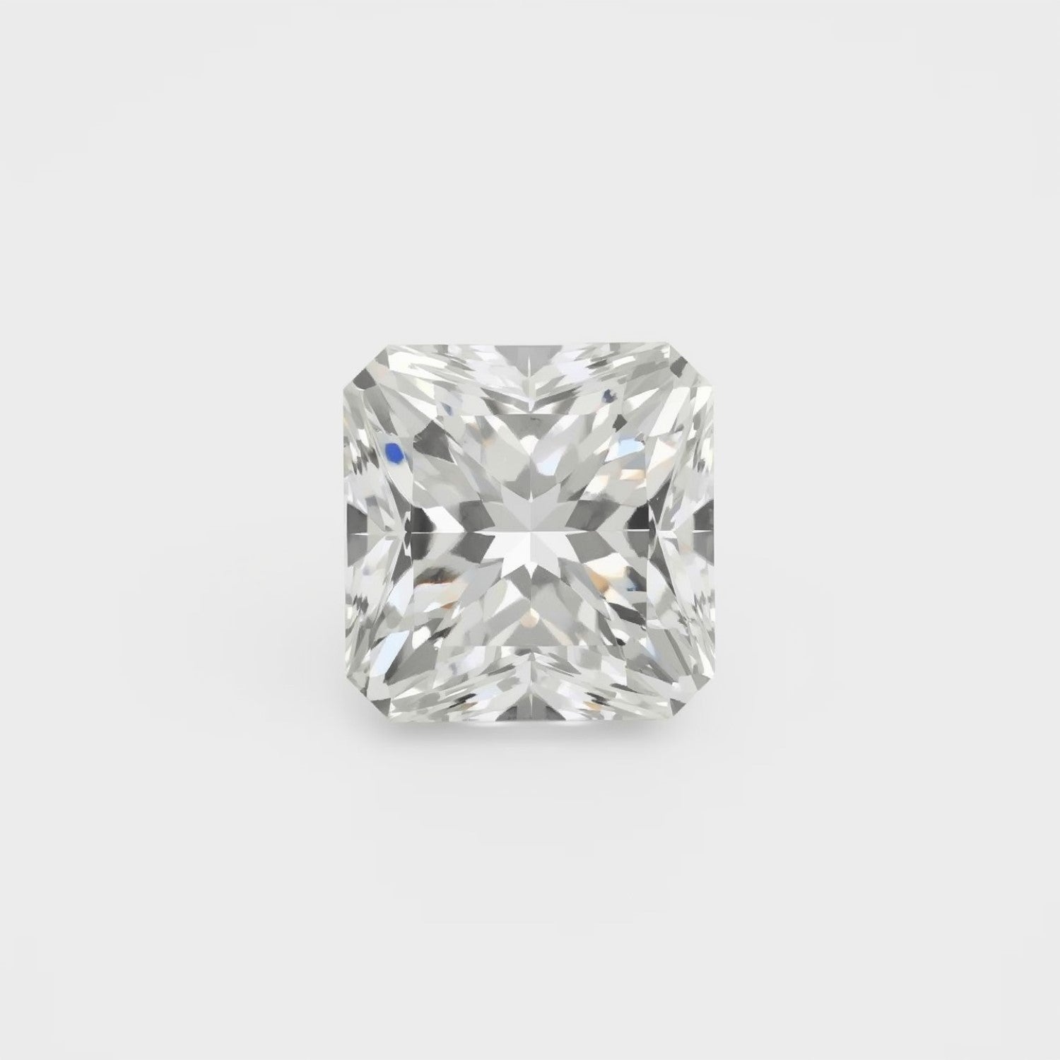 Im Labor gezüchteter Diamant, 10 Stück, winzige 4 x 4 mm, quadratisch, facettiert, weiß, brillant, von Menschenhand gefertigte lose Edelsteine メイン画像