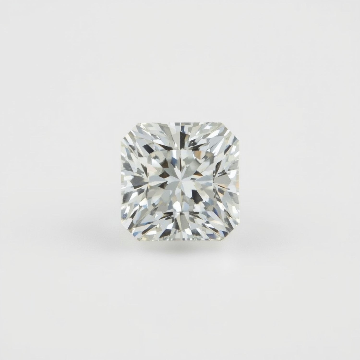 ラボグロウンダイヤモンド 10ピース 極小 4x4 MM スクエア ファセットホワイトブリリアント人工ルースジェムストーン サブ画像