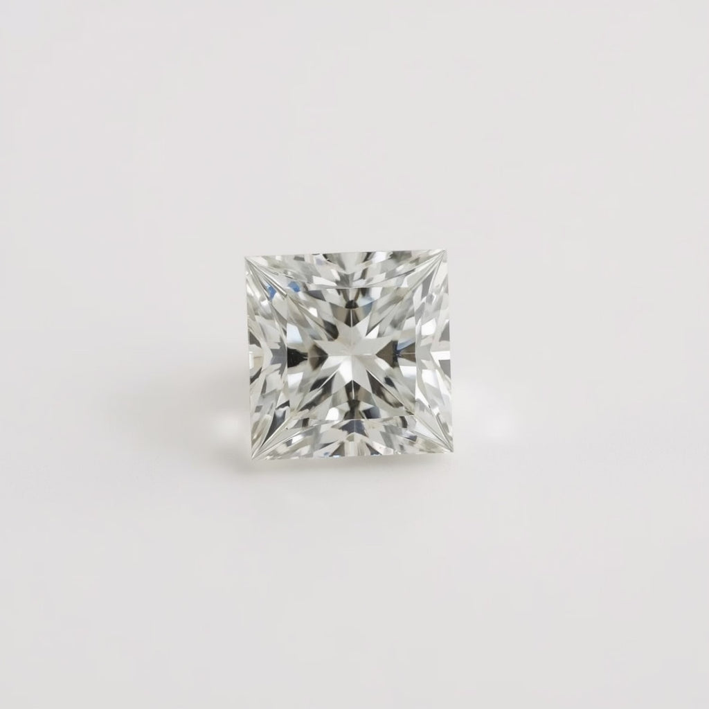 Lab Grown Diamond 1PC Tiny 5x5 MM Square Faceted White Sparkling Man Made Gems