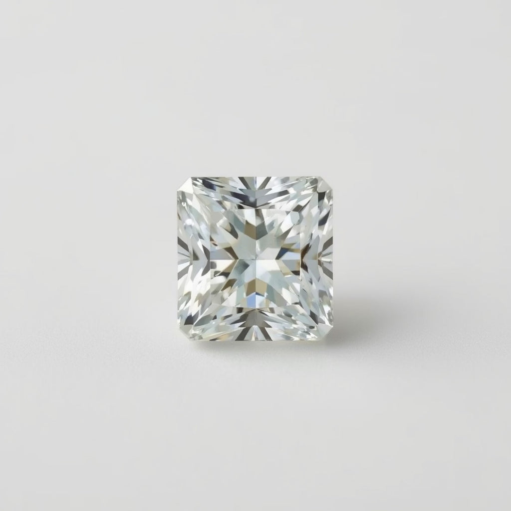 Lab Grown Diamond 1PC Tiny 6x6 MM Square Faceted White Polished Man Made Loose Gems