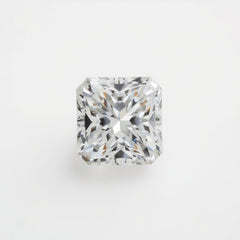 Lab Grown Diamond 1PC Small 8x8 MM Square Faceted White Luster Man Made Loose Gemstones