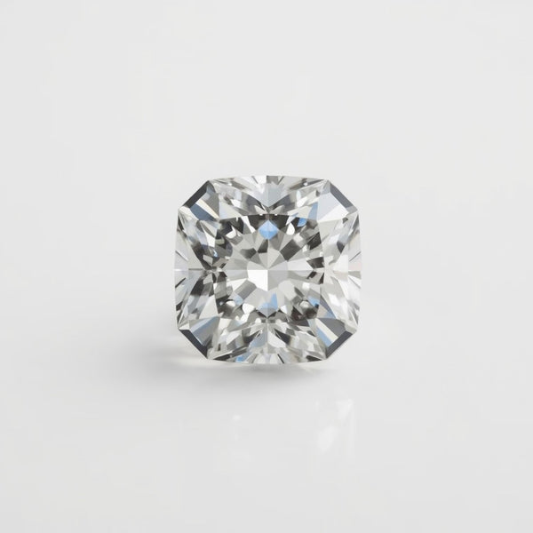 Lab Grown Diamond 1PC Small 8x8 MM Square Faceted White Luster Man Made Loose Gemstones