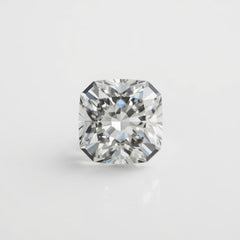 Lab Grown Diamond 1PC Small 8x8 MM Square Faceted White Luster Man Made Loose Gemstones