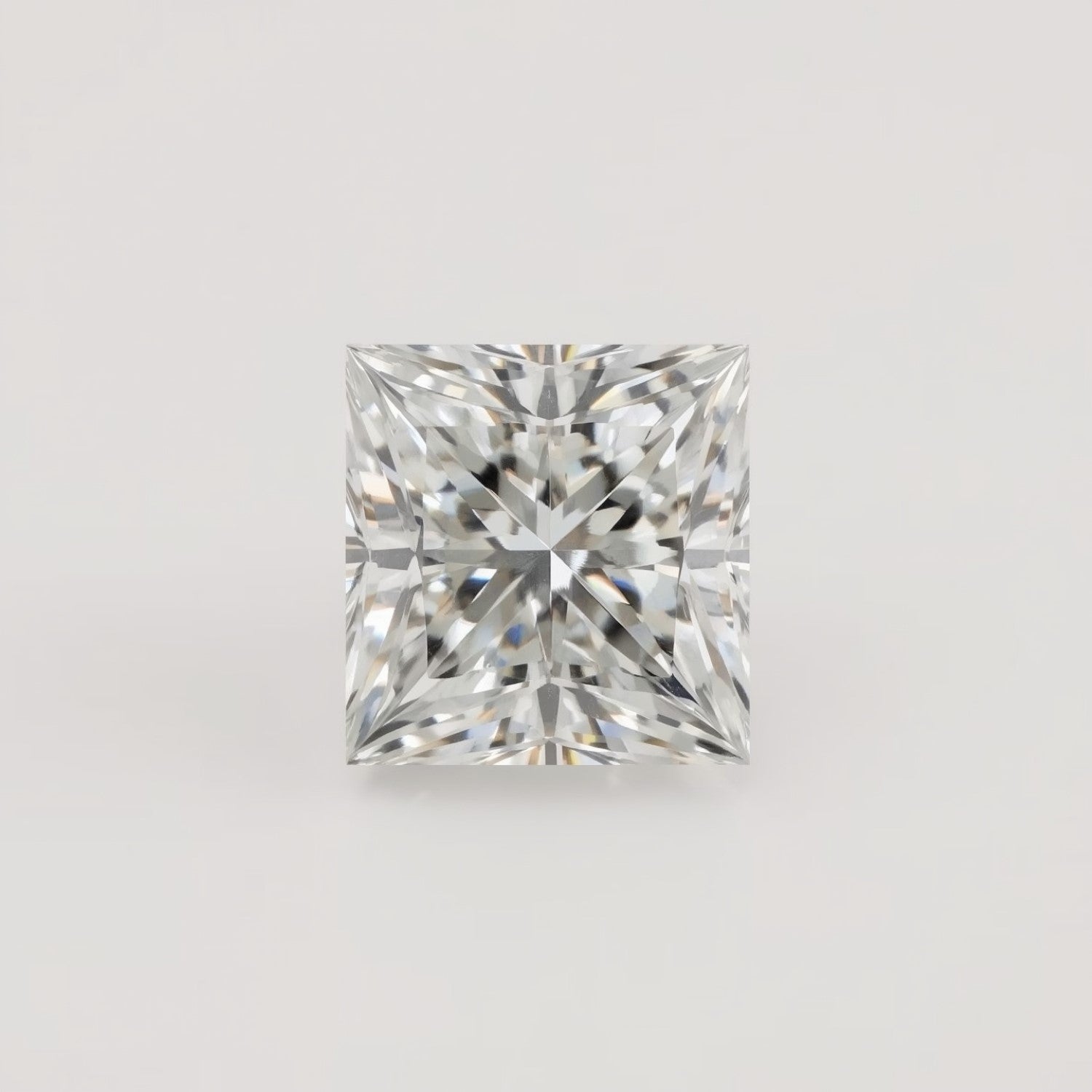 Lab Grown Diamond 1PC Medium 9x9 MM Square Faceted White Lustrous Man Made Gems