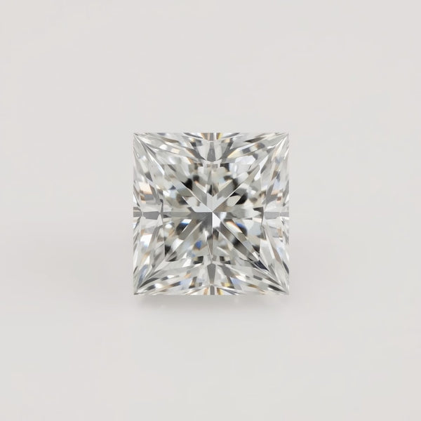 Lab Grown Diamond 1PC Medium 9x9 MM Square Faceted White Lustrous Man Made Gems