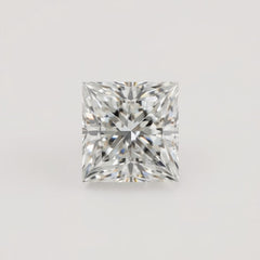 Lab Grown Diamond 1PC Medium 9x9 MM Square Faceted White Lustrous Man Made Gems