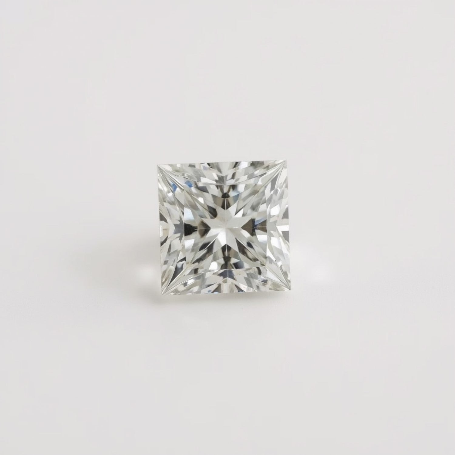 Lab Grown Diamond 1PC Medium 9x9 MM Square Faceted White Lustrous Man Made Gems