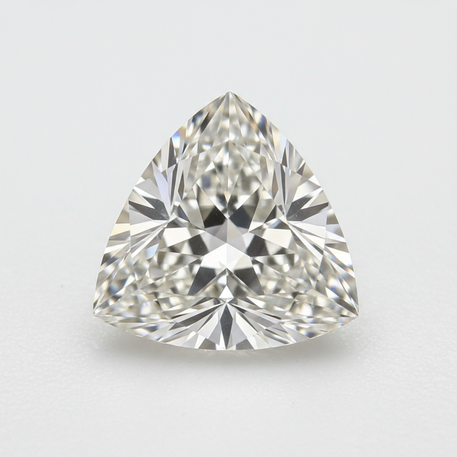 Lab Grown Diamond 1PC Large 10x10 MM Triangle Faceted White Shine Man Made Loose Gems Второстепенное изображение товара