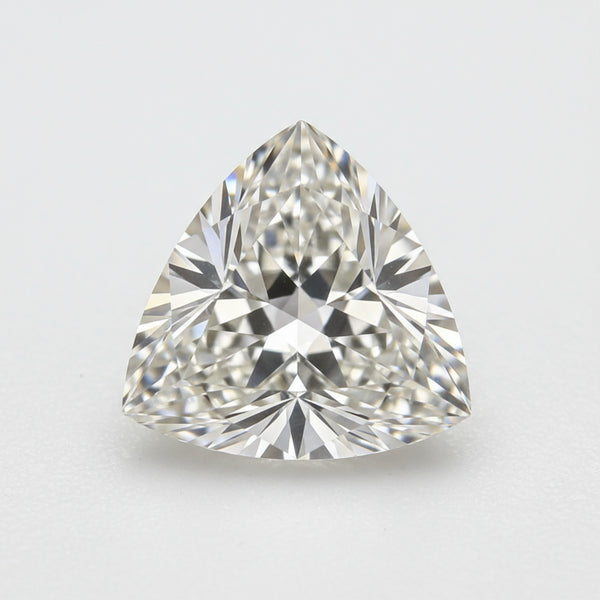 Lab Grown Diamond 1PC Large 10x10 MM Triangle Faceted White Shine Man Made Loose Gems