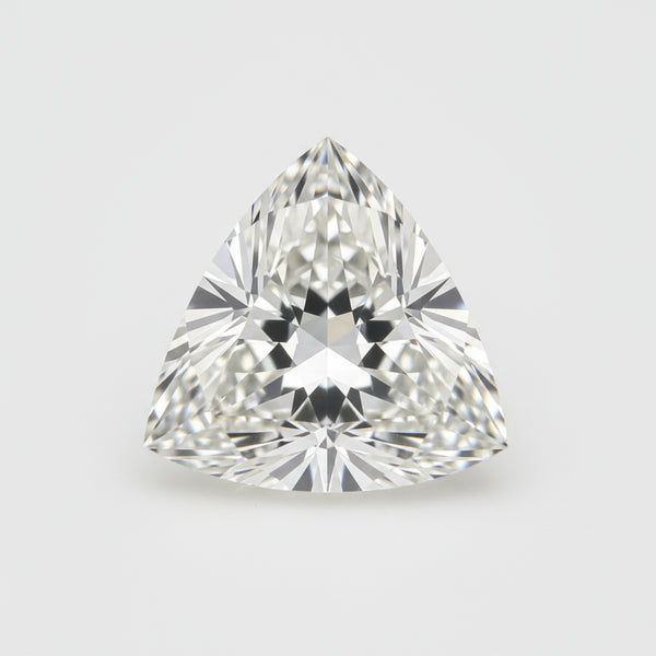 Lab Grown Diamond 1PC Large 11x11 MM Triangle Faceted White Fine Man Made Loose Gemstone