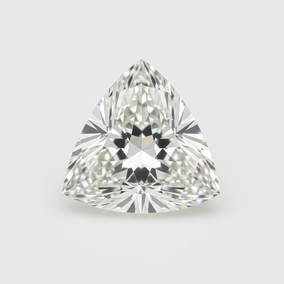 Lab Grown Diamond 1PC Large 11x11 MM Triangle Faceted White Fine Man Made Loose Gemstone