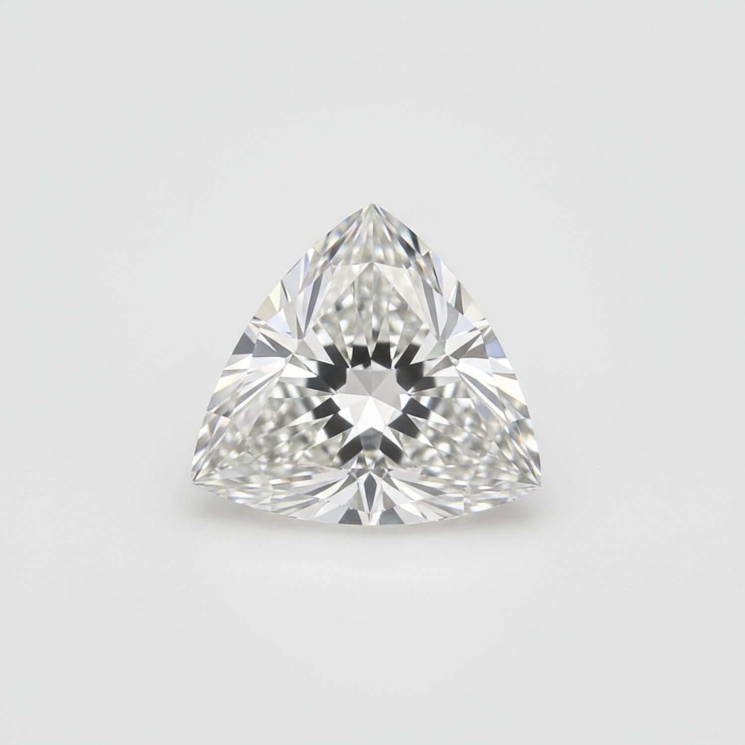 Lab Grown Diamond 1PC Large 11x11 MM Triangle Faceted White Fine Man Made Loose Gemstone