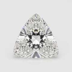 Lab Grown Diamond 1PC Chunky 13x13 MM Triangle Faceted White Natural Man Made Gems