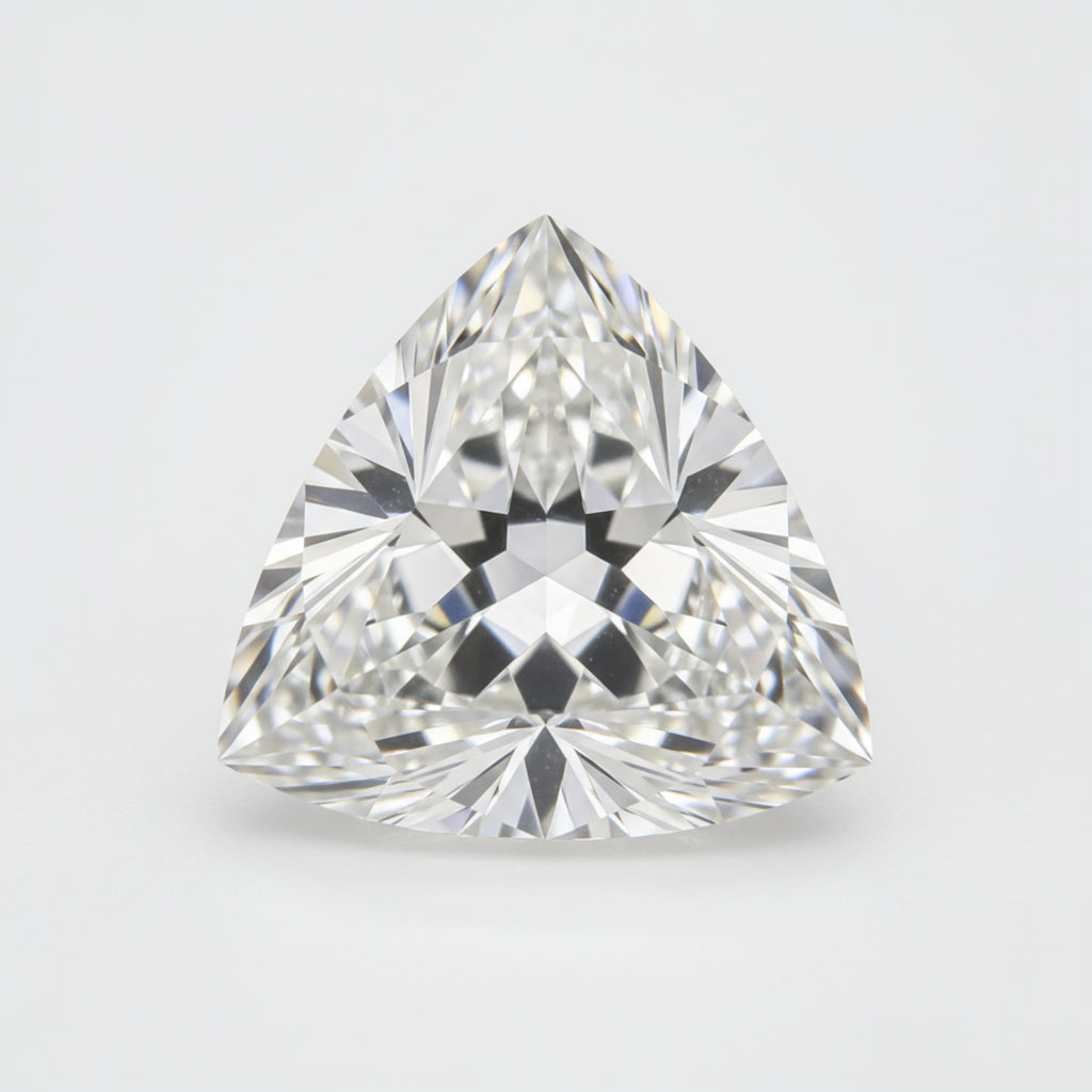 Lab Grown Diamond 1PC Chunky 13x13 MM Triangle Faceted White Natural Man Made Gems