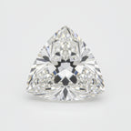 Lab Grown Diamond 1PC Chunky 13x13 MM Triangle Faceted White Natural Man Made Gems