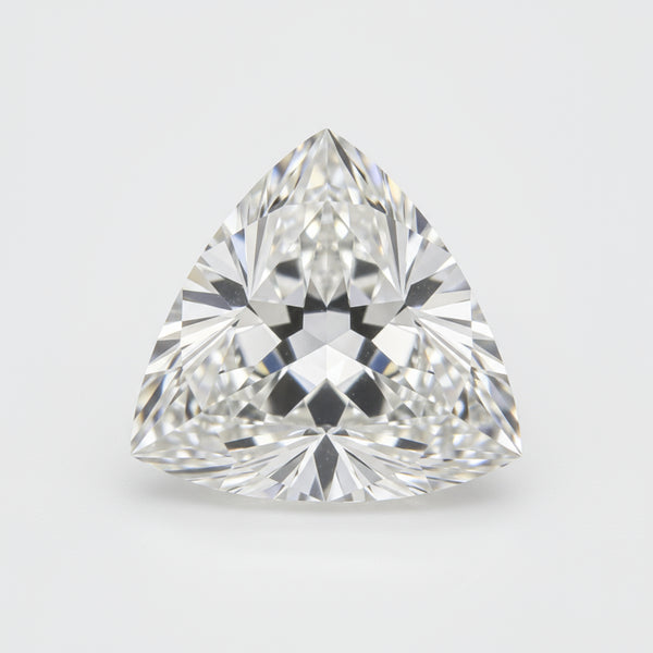 Lab Grown Diamond 1PC Chunky 13x13 MM Triangle Faceted White Natural Man Made Gems
