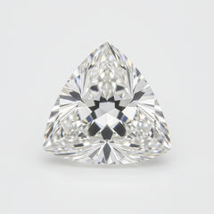 Lab Grown Diamond 1PC Chunky 13x13 MM Triangle Faceted White Natural Man Made Gems