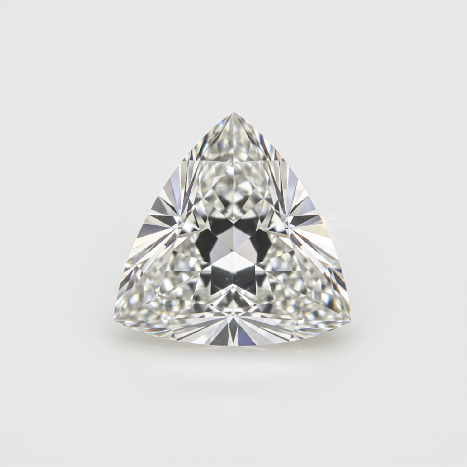 Lab Grown Diamond 1PC Chunky 14x14 MM Triangle Faceted White Genuine Man Made Loose Gems Secondary image