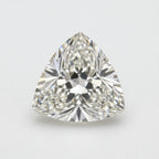 Lab Grown Diamond 1PC Chunky 15x15 MM Triangle Faceted White Superior Man Made Loose Gemstone