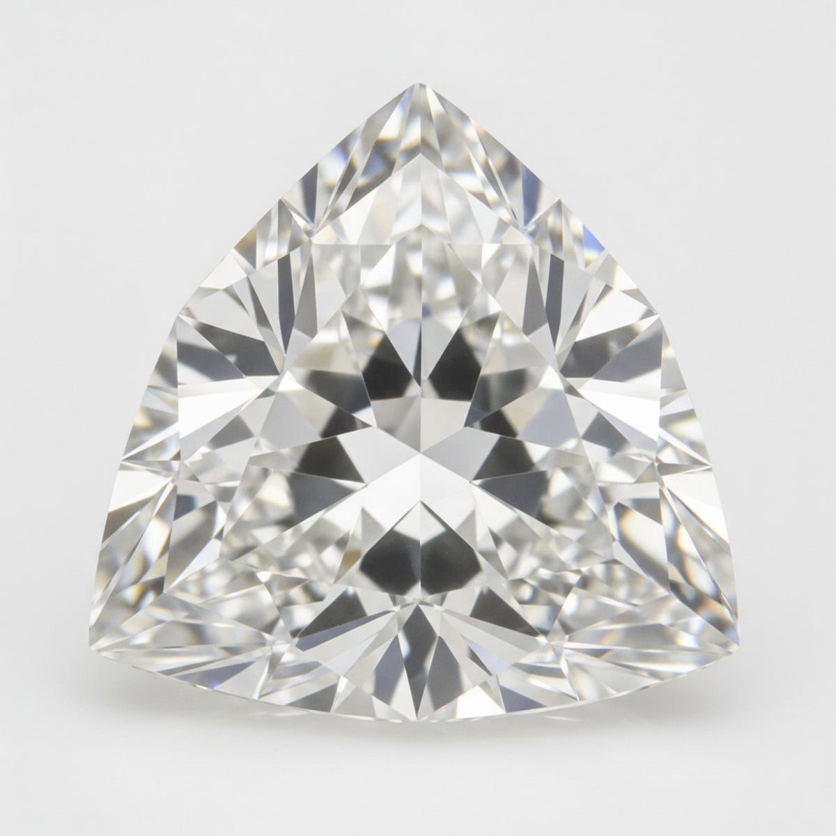 Lab Grown Diamond 1PC Chunky 16x16 MM Triangle Faceted White Pure Man Made Loose Gemstones