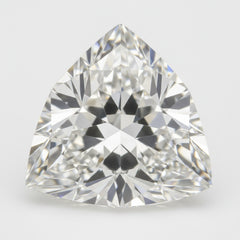 Lab Grown Diamond 1PC Chunky 16x16 MM Triangle Faceted White Pure Man Made Loose Gemstones
