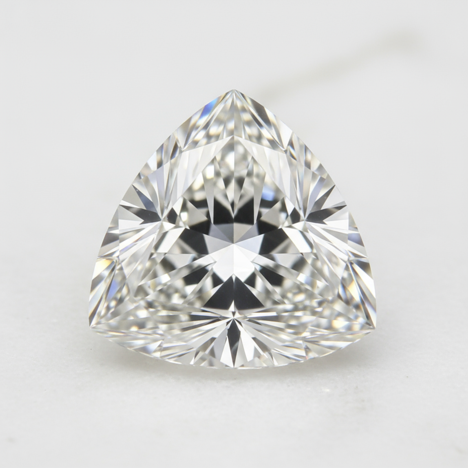 Lab Grown Diamond 1PC Chunky 16x16 MM Triangle Faceted White Pure Man Made Loose Gemstones Secondary image