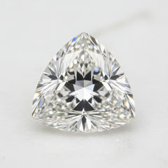 Lab Grown Diamond 1PC Chunky 16x16 MM Triangle Faceted White Pure Man Made Loose Gemstones