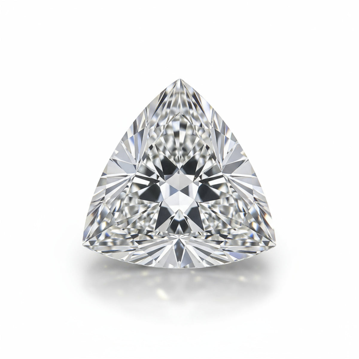 Lab Grown Diamond 10PC Tiny 3x3 MM Triangle Faceted White Fiery Man Made Loose Gemstone