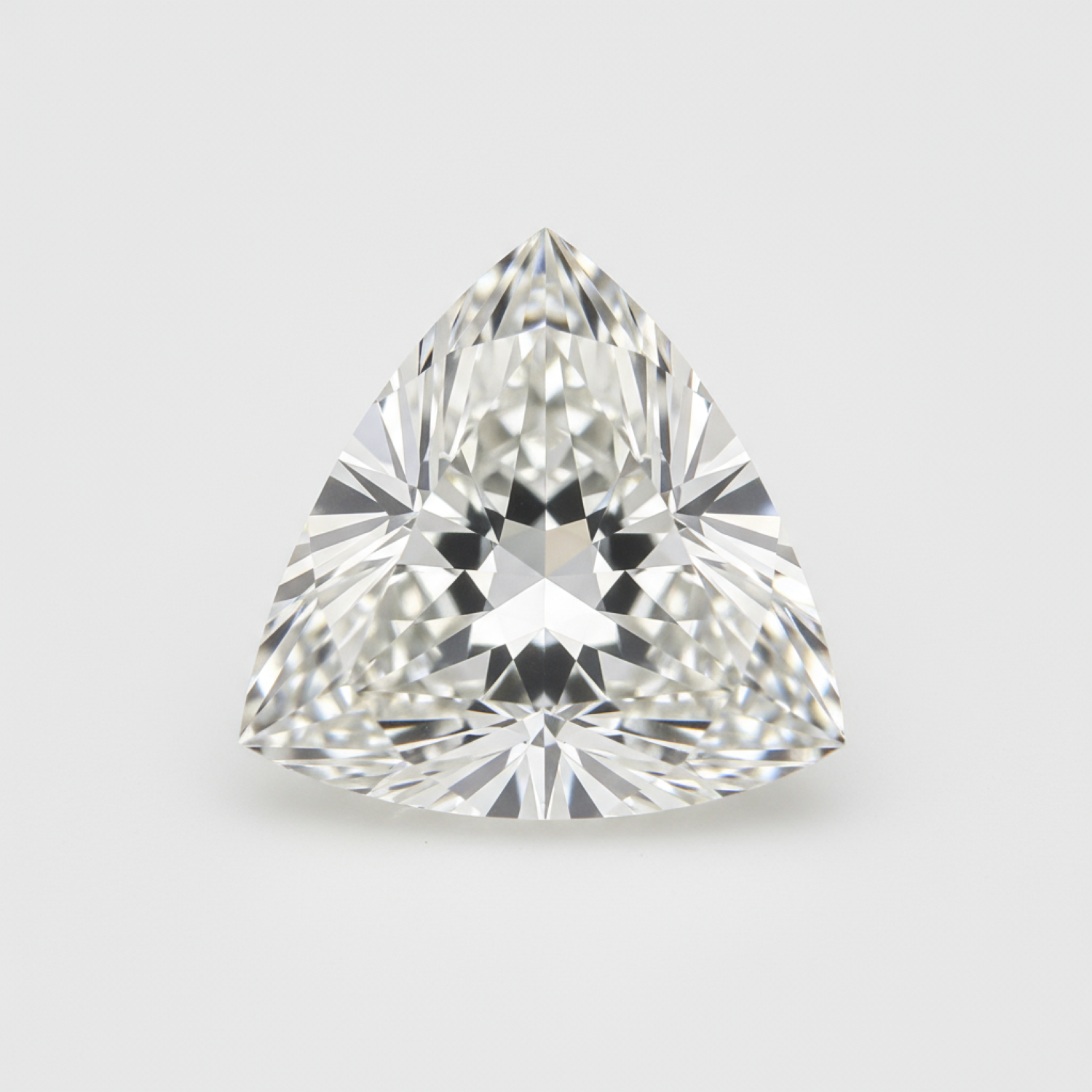 ラボで育成されたダイヤモンド 10 ピース、小さな 3 x 3 MM 三角形のファセット加工、ホワイトの燃えるような人工ルース宝石 サブ画像