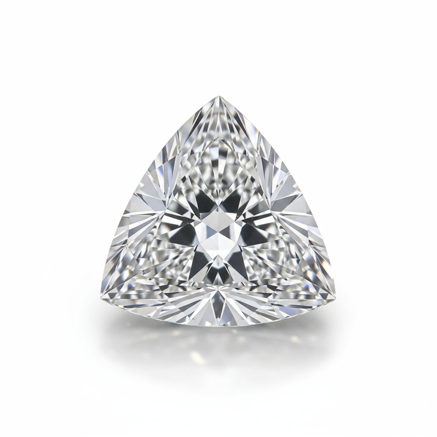 Lab Grown Diamond 1PC Tiny 5x5 MM Triangle Faceted White Sparkling Man Made Gems