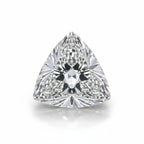 Lab Grown Diamond 1PC Tiny 5x5 MM Triangle Faceted White Sparkling Man Made Gems